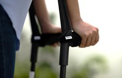 Kmina gepolsterte Aluminiumkrücken, Paar