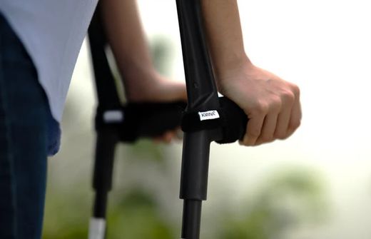 Kmina gepolsterte Aluminiumkrücken, Paar