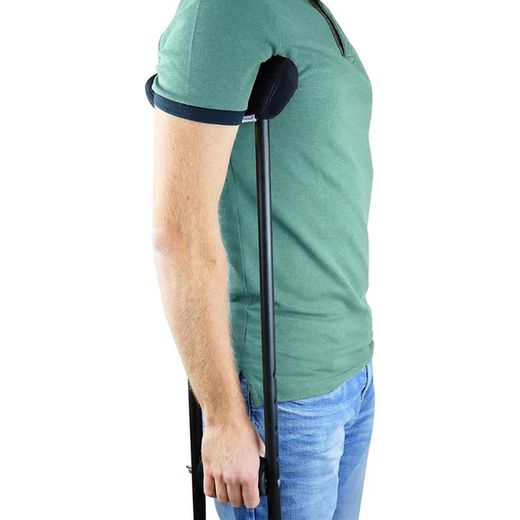 Muletas axilares acolchadas de aluminio, kmina