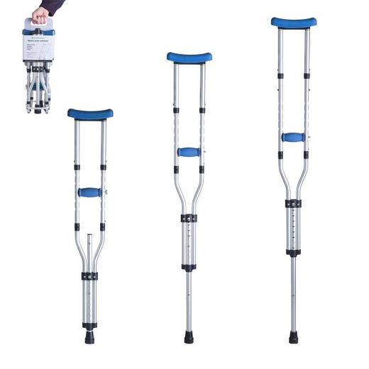 Béquilles pliables universelles sous les aisselles (3 tailles en 1)