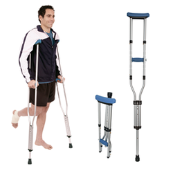 Béquilles pliables universelles sous les aisselles (3 tailles en 1)