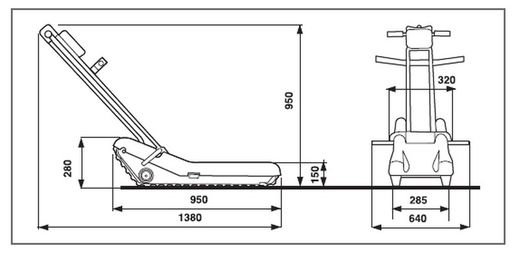 Oruga salvaescaleras sherpa 955 / 956 Wellell