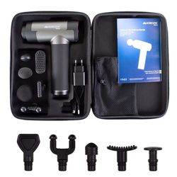 Pistolet de massage musculaire, portable 6 têtes