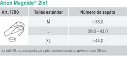Pone medias arion magnide 2 en 1 para poner y quitar medias Con puntera