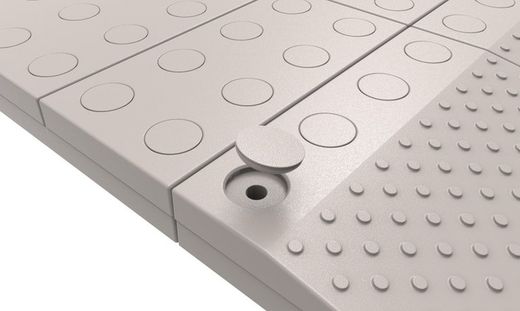 Rampa modular secucare, tapones