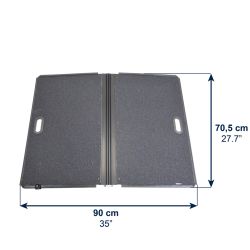 Kmina K10072 Aluminium-Rollstuhlrampe, klappbar