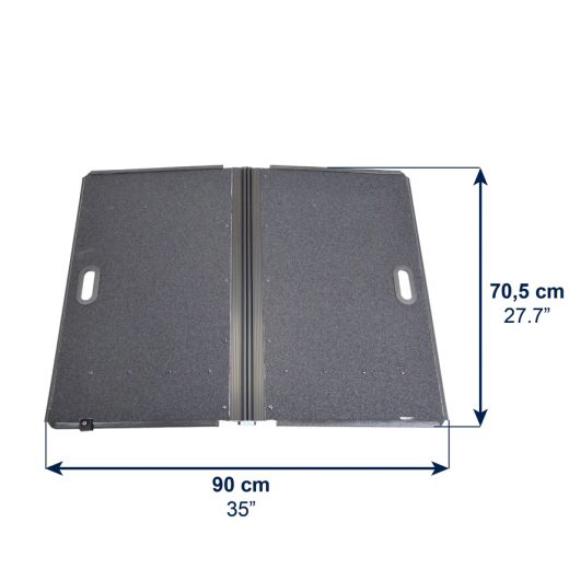 Kmina K10072 Aluminium-Rollstuhlrampe, klappbar