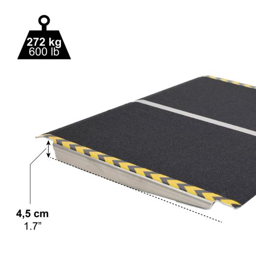 PEPE P10041 Rollstuhlrampe, überwindet Stufen und Bordsteine