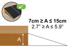 PEPE P10041 Rollstuhlrampe, überwindet Stufen und Bordsteine