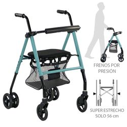 Rollator con frenos por presión ZEN HI-LOW AD163