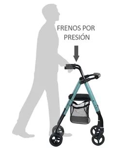 Rollator con frenos por presión ZEN HI-LOW AD163