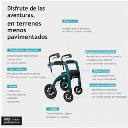 Déambulateur et fauteuil roulant Rollz Motion Performance