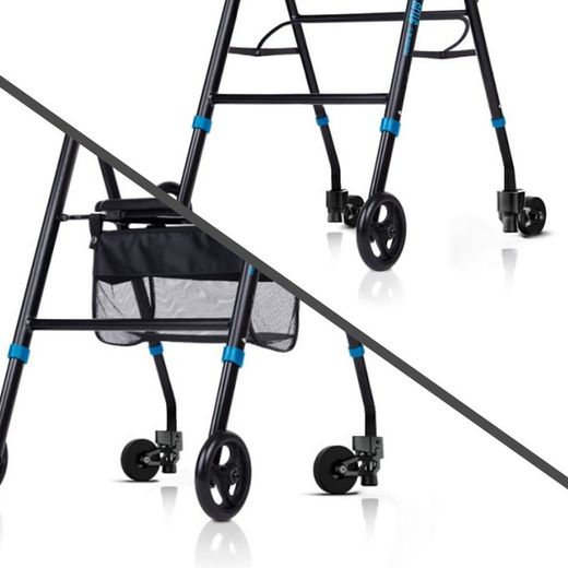 Roues pour déambulateurs, transformez votre déambulateur d'intérieur en déambulateur d'extérieur avec frein.Walk & rouleau