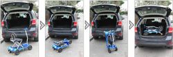 Scooter bravo libercar, el más compacto y ligero, plegable.