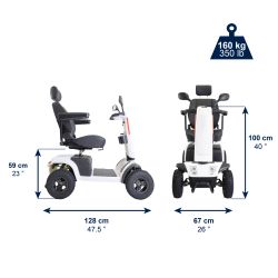 Trottinette électrique tout-terrain KMINA K10073 pour adultes