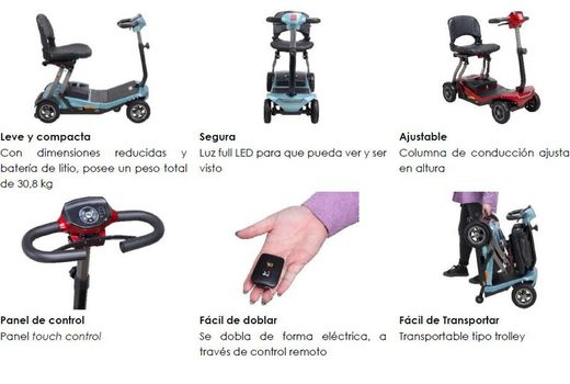 Trottinette Lyrus, pliable électroniquement