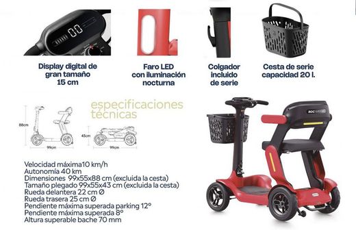 Trottinette pliable intelligente Roc