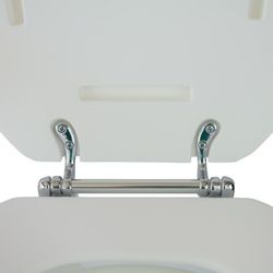 Silla con inodoro ,Reposabrazos abatibles ,Regulable en altura Cabo