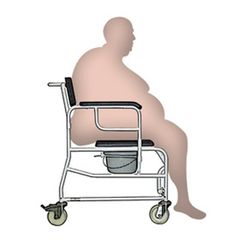 Samoa XL Duschstuhl 71 cm.