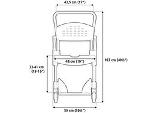 Reinigen Sie die Frontöffnung Ihres Dusch- und Toilettenstuhls