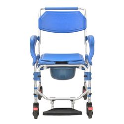 Dusch- und Toilettenstuhl mit ADAS-Rädern