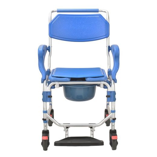 Dusch- und Toilettenstuhl mit ADAS-Rädern