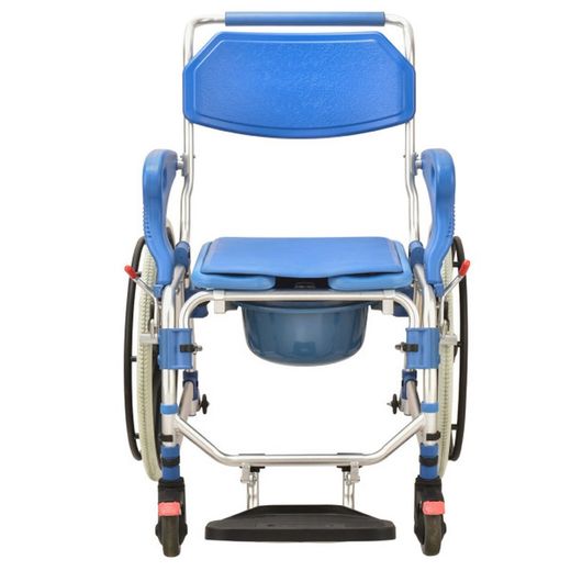 Dusch- und Toilettenstuhl mit 24-Zoll-ADAS-Rädern