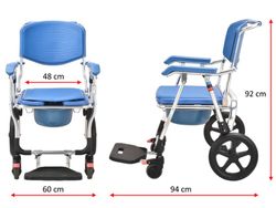 ADAS Oasis Klappbarer Dusch- und Toilettenstuhl