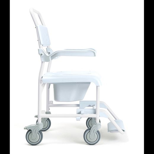 Chaise de douche et de toilette Pluo à roulettes