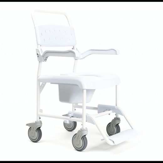 Chaise de douche et de toilette Pluo à roulettes