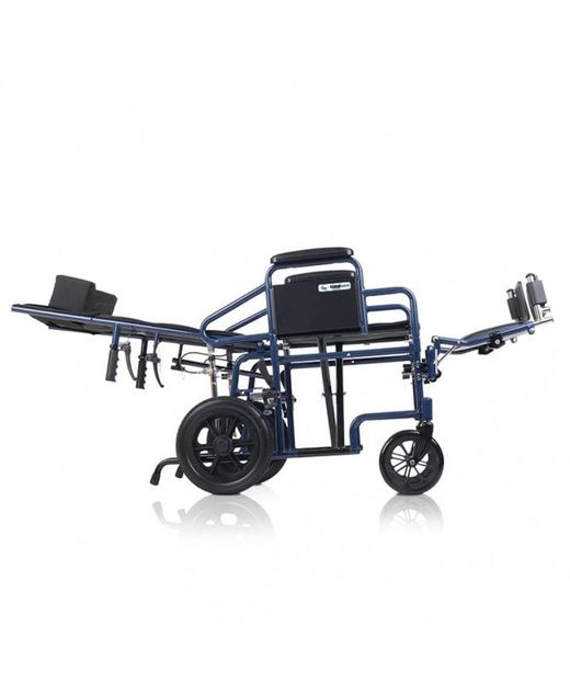 Faltbarer Stahlrollstuhl mit verstellbarer Rückenlehne PC 15/151