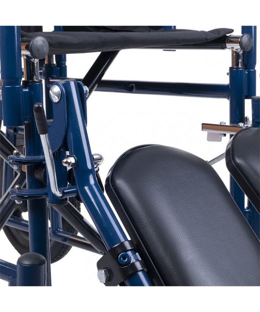 Faltbarer Stahlrollstuhl mit verstellbarer Rückenlehne PC 15/151