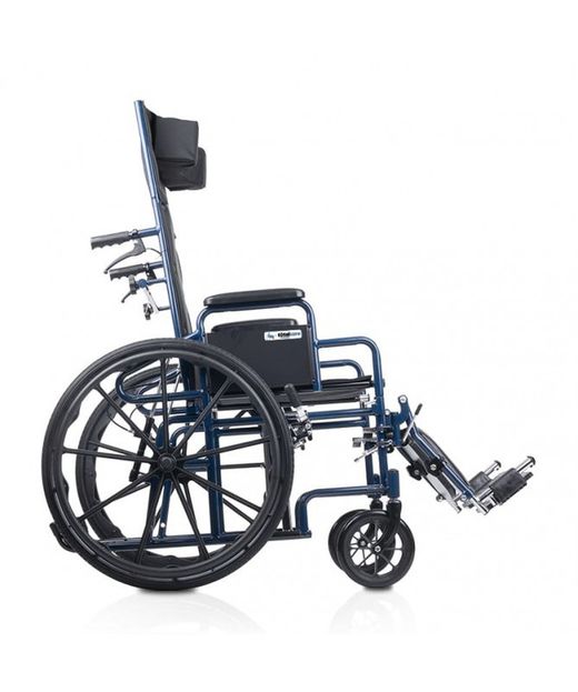 Faltbarer Stahlrollstuhl mit verstellbarer Rückenlehne PC 15/151