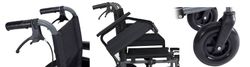 Fauteuil roulant en aluminium Apolo Lite avec freins