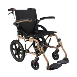 Fauteuil roulant à tube plat en aluminium
