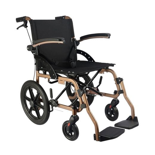 Fauteuil roulant à tube plat en aluminium