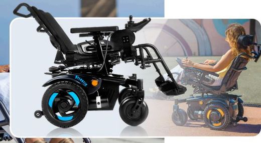 Silla de ruedas eléctrica compacta reclinable y basculante Atlantik