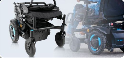 Silla de ruedas eléctrica compacta reclinable y basculante Atlantik