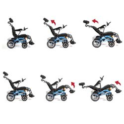 Fauteuil roulant électrique avec fonction d'inclinaison intelligente