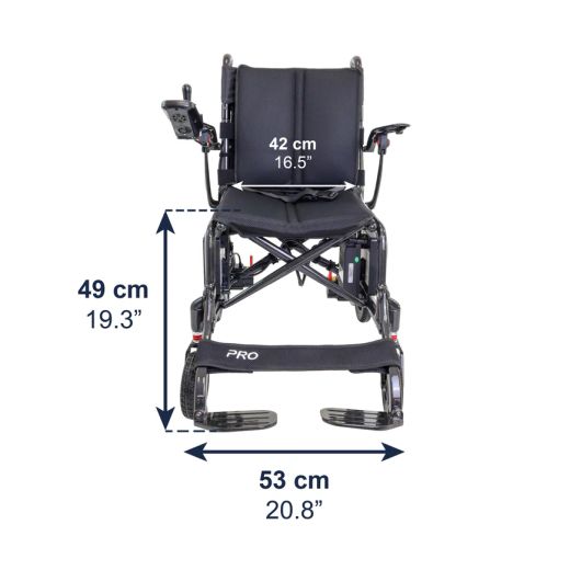 Fauteuil roulant électrique en fibre de carbone Kmina