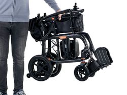 Cadeira de rodas elétrica dobrável de carbono R800