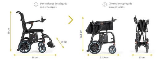 Fauteuil roulant électrique pliable i-Explorer Carbon X