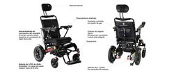 Fauteuil roulant électrique pliant R550 (Dossier inclinable)