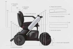 Fauteuil roulant électrique whill modèle c2 détachable de l'Wellell