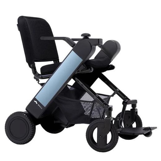 Whill modèle f fauteuil roulant électrique avec pliage vertical Wellell
