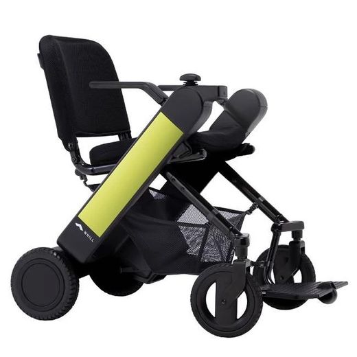 Whill modèle f fauteuil roulant électrique avec pliage vertical Wellell