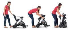 Whill modèle f fauteuil roulant électrique avec pliage vertical Wellell