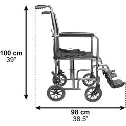 Fauteuil roulant d'intérieur ultra-étroit et léger