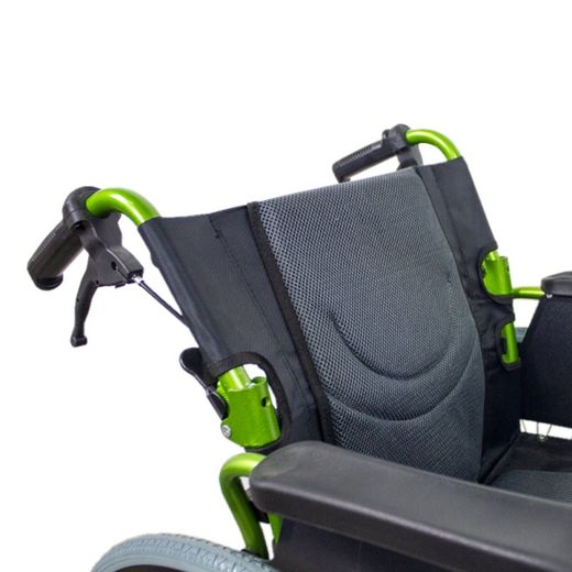 Fauteuil roulant pliant en aluminium à dossier divisé Bologne