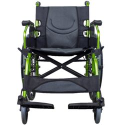 Fauteuil roulant pliant en aluminium à dossier divisé Bologne